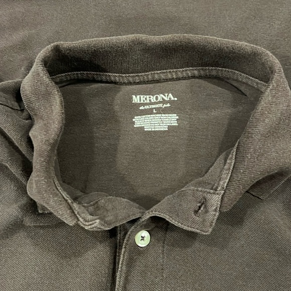 Merona Men’s Two Button Polo Shirt - Picture 4 of 6